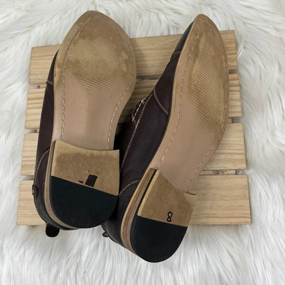 Steve Madden Kesslo Mens Brown Lace Up Leather Cap Toe Oxford Size 9 - Picture 5 of 7